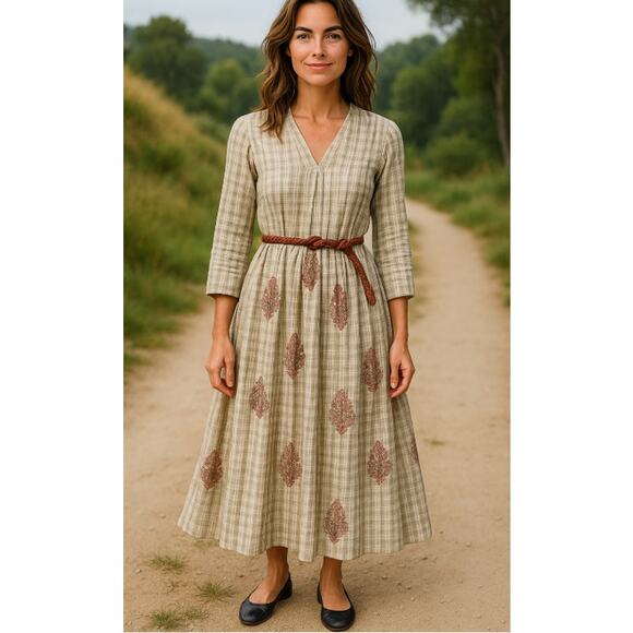 Dress More with Less The Kalhi Cotton Dress Kaftan OSFM - Picture 14 of 14